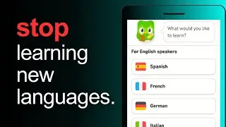 Why you shouldn't learn a new language