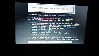 how to fix Bios/Legacy of UEFI Media problem solve trick
