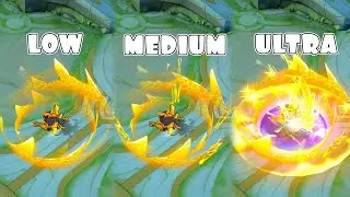 Chou Libra Shiryu Saint Seiya Collab Skin in Different Graphics Settings | MLBB