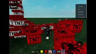 Me and my sister playing funny TNT game on Roblox