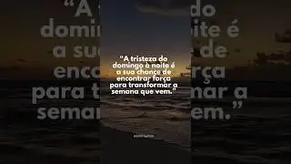 A tristeza do domingo a noite! Leia a descrição