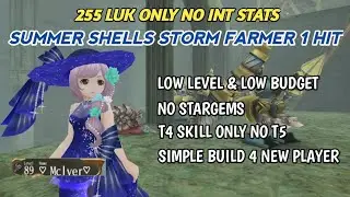 Toram Online - How to Build Low Level & Low Budget Storm LUK For 1 Hit Farm Summer Shells