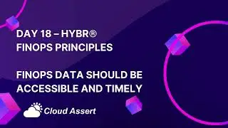 Day 18 - 100 Days of Cloud FinOps with Hybr® - FinOps data should be accessible and timely