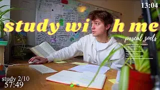 LIVE | 12-HOUR study with me 📚🌧 rain sounds & pomodoro timer 60 & 10