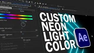How To Change Neon Lights Color in Adobe After Effects and Adobe Premier CC
