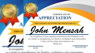 HOW TO DESIGN A CERTIFICATE