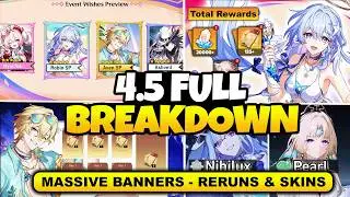 EVERYTHING IN 4.5 FULLY LEAKED - INSANE BANNERS - MASSIVE RERUNS - NEW SKINS - Honkai: Star Rail