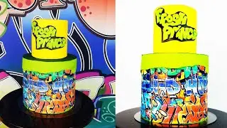 Graffiti cake