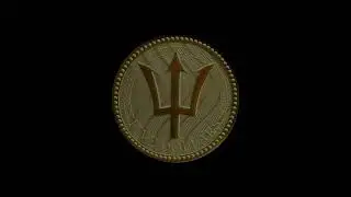 1 oz Gold Barbados Trident - 2017