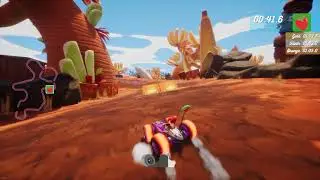 All-Star Fruit Racing: Time Attack Gold - Savana Core (Three Pistons)