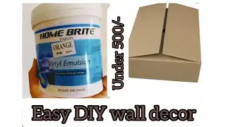 DIY brick texture for wall/Update your wall in budget/easy Decor for empty wall [Idea#1]