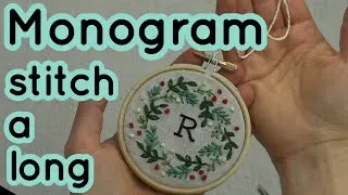 Monogram Ornament #1 stitch-a-long