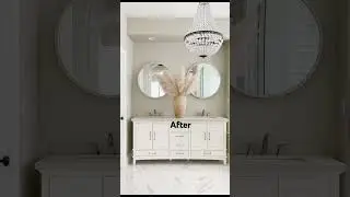 Bathroom renovation before & after