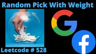RANDOM PICK WITH WEIGHT | LEETCODE # 528 | PYTHON BINARY SEARCH SOLUTION