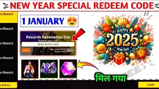 New Year 2025 Redeem Code | Free Fire Redeem Code Today | FF 1 January 2025 Redeem Code
