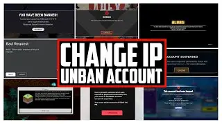 HOW TO UNBAN ACCOUNT BY CHANGING IP ADDRESS | REMOVE IP BAN