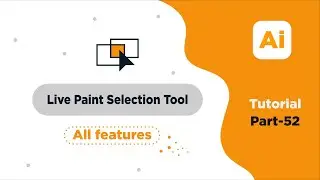 Live Paint Selection Tool | Adobe Illustrator | part-52