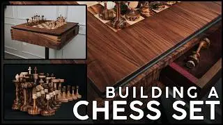 Building a Complete Chess Set Start to Finish (woodworking with commentary)