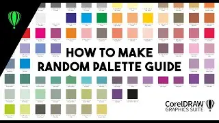 CorelDRAW tips&tricks - how to generate the random palette guide / chart