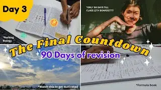 *4.5 Hours Revision Study Vlog* 📚 | The Final Countdown: 90 Days Revision Series | Day 3 | Gathakv |