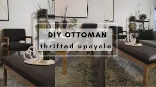 DIY Ottoman | Thrifted Upcyle