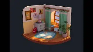 3D Room #3dart #3danimation #stylized #stylizedart #3dsmax #3dartist #freelance