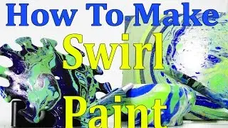 DIY - How To Make A HomeMade Swirl Paint-Water Painting-