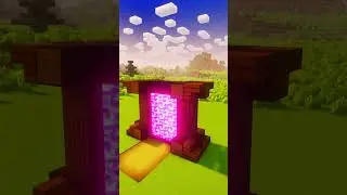 КАК ПОСТРОИТЬ КРАСИВЫЙ ПОРТАЛ В МАЙНКРАФТ #minecraft