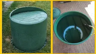 DIY Repair: Rain Barrel Patched with Wire and Silicone!