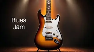 Smoky Bar Groovy Blues Jam Guitar Backing Track in E Minor