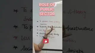 Role of Public Sector #indianeconmy #publicsector #shorts