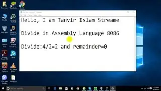 Divide in Assembly Language 8086