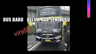 bus baru stj RUBYA kecelakaan di tol