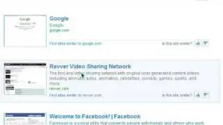 Find similar sites to your favourites.
