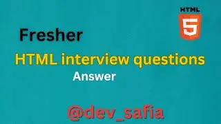 Top 15 HTML Interview Question | Question With Answers | Most Asked Question| HTML Interview