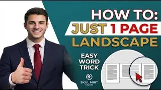 How to Make Only ONE Page Landscape in MS Word (Step-by-Step Tutorial)