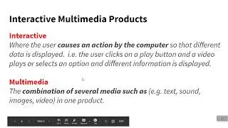 OCR Cambridge Nationals in iMedia:  Unit R087 Producing Interactive Multimedia Products: LO1 Intro