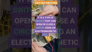 How to work relay? || What is the relay? #electrical #relay #shorts #new #tech  #shortvideo
