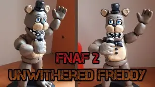 UNWITHERED FREDDY / FNAF / CLAY / PLASTILINA.
