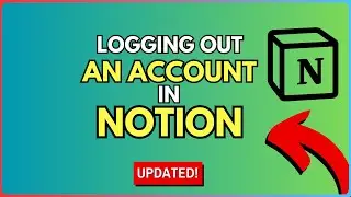 How to Logout of an Account on Notion