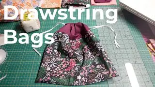 How to make Drawstring Gift Bags | Sewalong | SEW JESSALLI