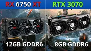 AMD RX 6750 XT vs Nvidia RTX 3070 Benchmark 1080P/1440P