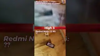 Redmi Note 12 vs Note 11 fail Durability Drop Test 