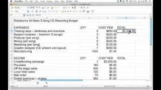 How to use formulas in a spreadsheet