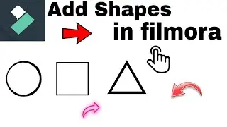 WONDERSHARE FILMORA | How to add arrow shapes in FILMORA | arrow | shapes |