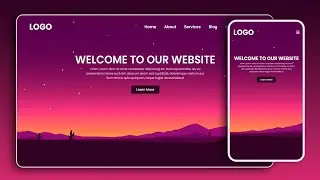How to Make an Animated [Responsive] Website Using HTML CSS & JavaScript