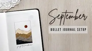 Easy and Minimalistic Bullet Journal Setup | September Plan With Me ✨