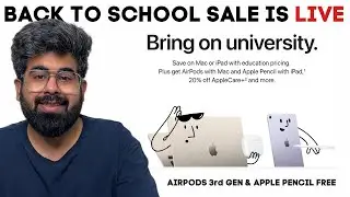 Back to school sale is LIVE | Airpods 3rd gen and Apple pencil Free