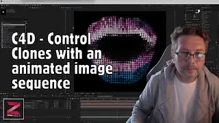 (English) C4D - Control Clones with an animated image sequence