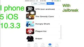 I phone 5 IOS 10.3.3 with Jailbreak